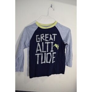 Gymboree Boys Long Sleeve Tee Shirt Gray Blue Great Altitude